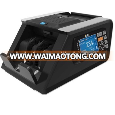 Mixed Denomination Value Money Counter Mix Currency Counting Machine with USD EUR serial number printing